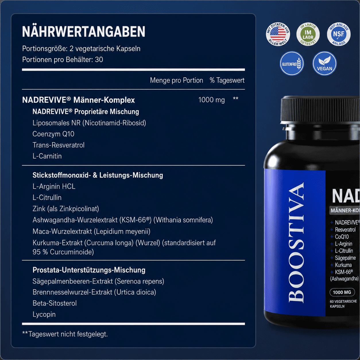 Liposomales NAD+ Für Männer