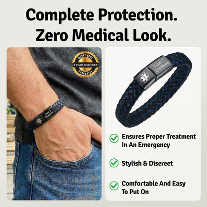 Diabetes Medical Alert Bracelet