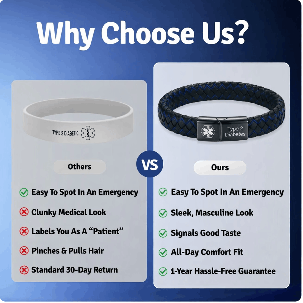 Diabetes Medical Alert Bracelet