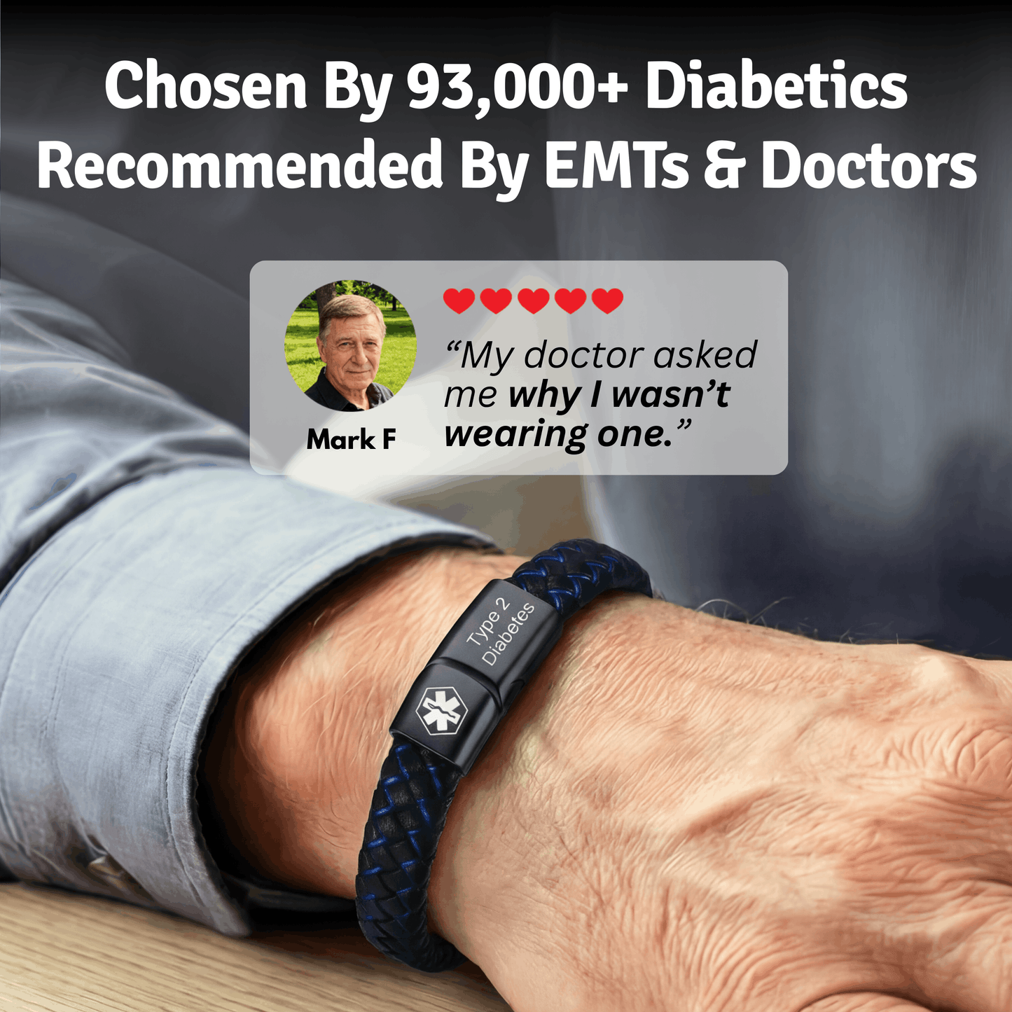 Diabetes Medical Alert Bracelet